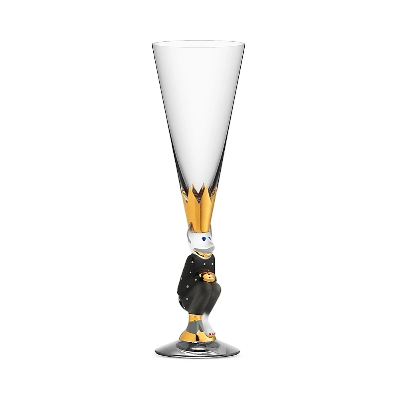 Orrefors Sparkling Devil Champagne Flute