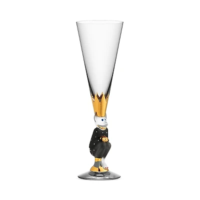 Orrefors Sparkling Devil Champagne Flute