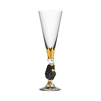 Orrefors Sparkling Devil Champagne Flute