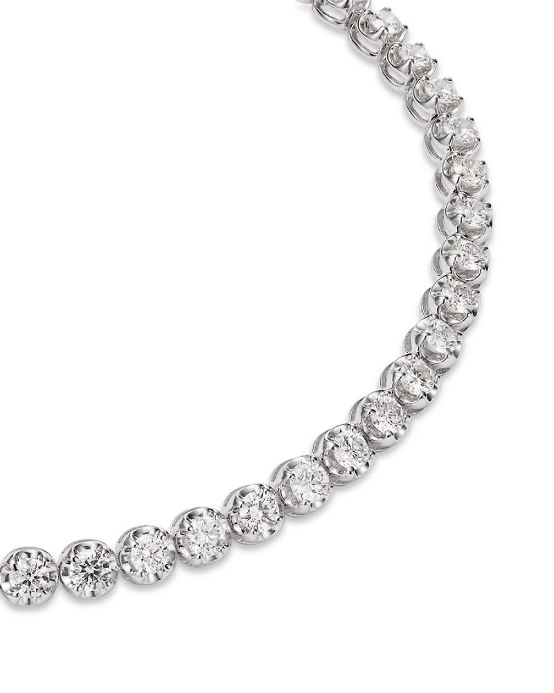 Certified Colorless Diamond Tennis Bracelet Collection 14K White Gold, 2.0-10.0 tcw