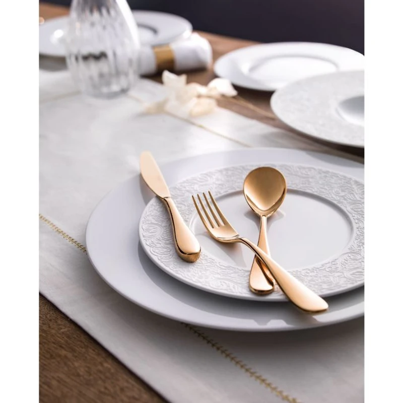 L Couture Dessert Plates, Set of 4