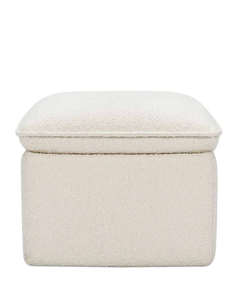 Cali Storage Ottoman in Boucle