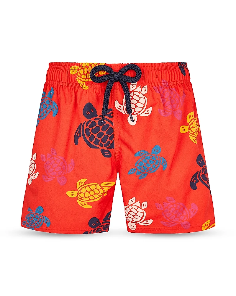 Vilebrequin Turtle Print Swim Trunks - Little Kid, Big Kid
