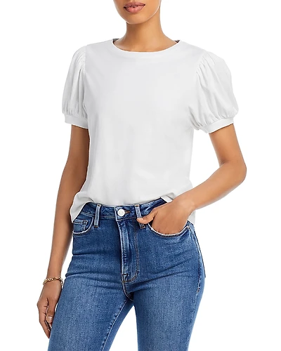 Paige Matcha Puff Sleeve Tee