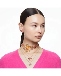 Idyllia Flower Crystal Pendant Necklace, 15-17"
