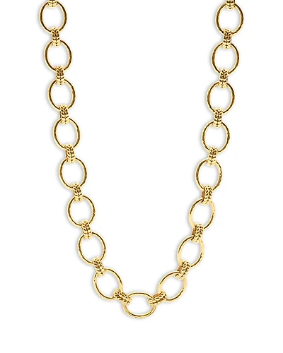 Capucine De Wulf Cleopatra Grande Hammered Link Necklace, 18