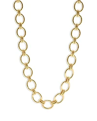 Capucine De Wulf Cleopatra Grande Hammered Link Necklace, 18