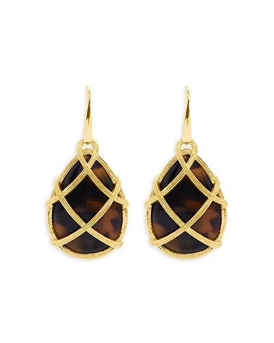 Goddess Tortoise Drop Earrings