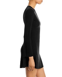 Contour Ribbed Cashmere Mini Dress - Exclusive