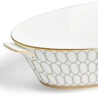Renaissance Grey Open Oval Vegetable Dish