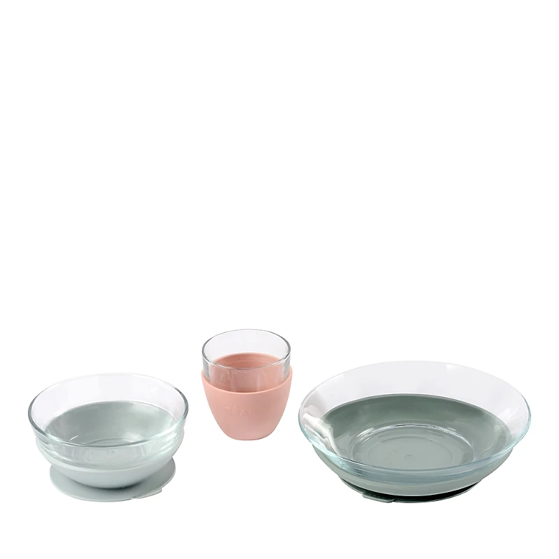 Beaba Three Piece Glass Meal Set