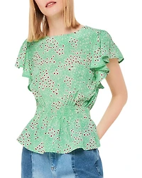 Daisy Meadow Frill Sleeve Top