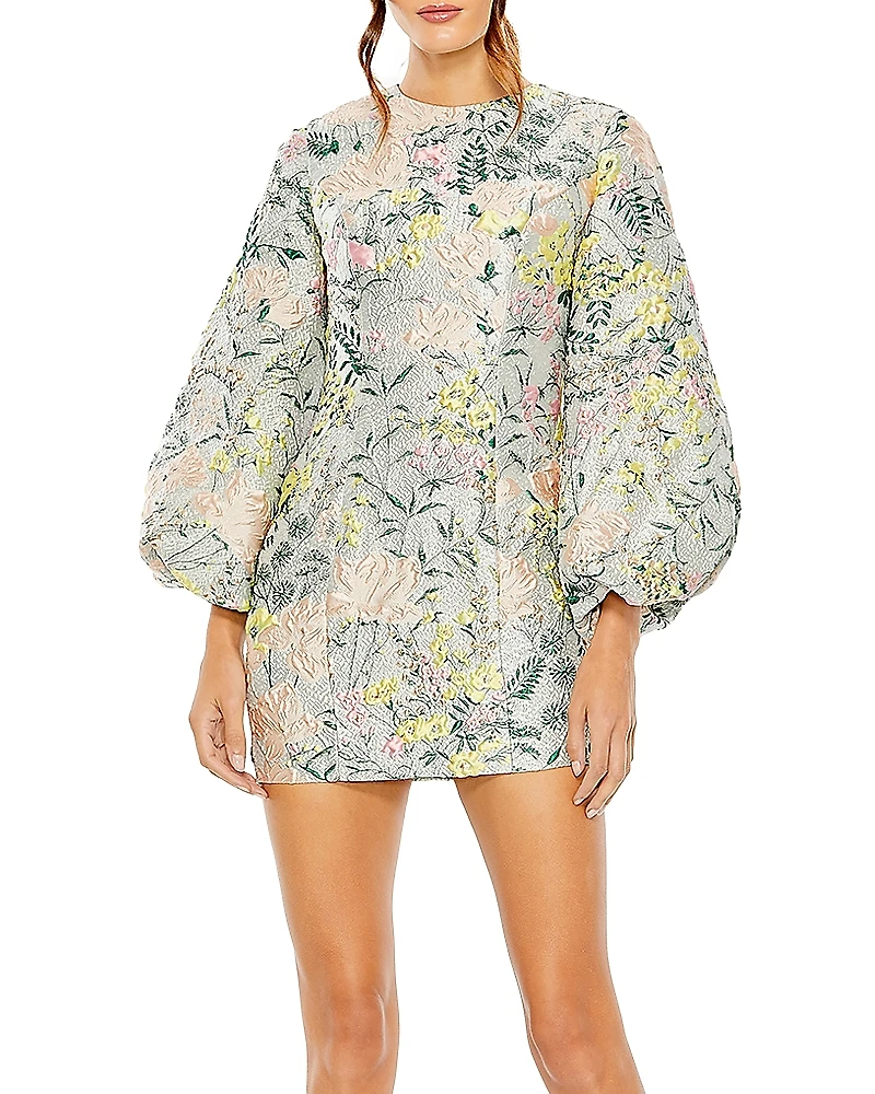 Mac Duggal Brocade Mini Dress