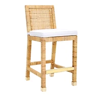 Tov Furniture Amara Rattan Counter Stool