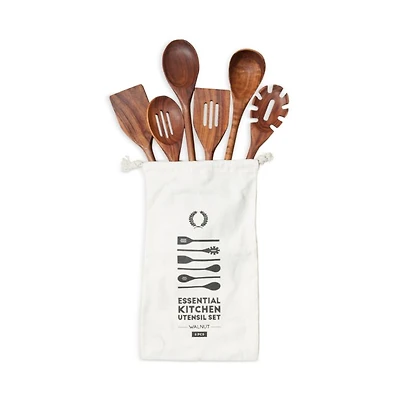 Essential 6 Pc Wooden Utensil Set