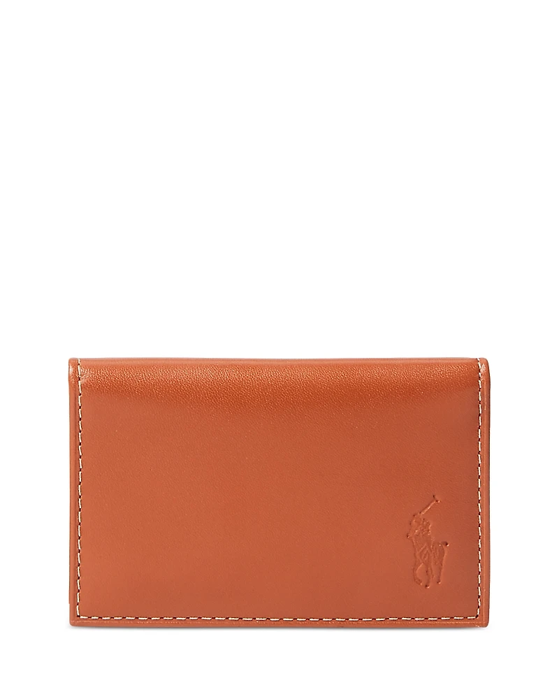 Polo Ralph Lauren Burnished Leather Card Wallet