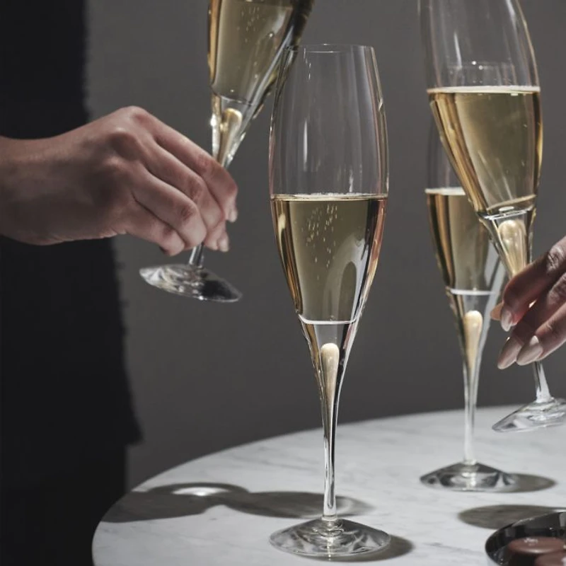 Intermezzo Gold Champagne Glasses, Set of 2