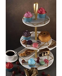 Marbella Three Tier Marble Cake Stand