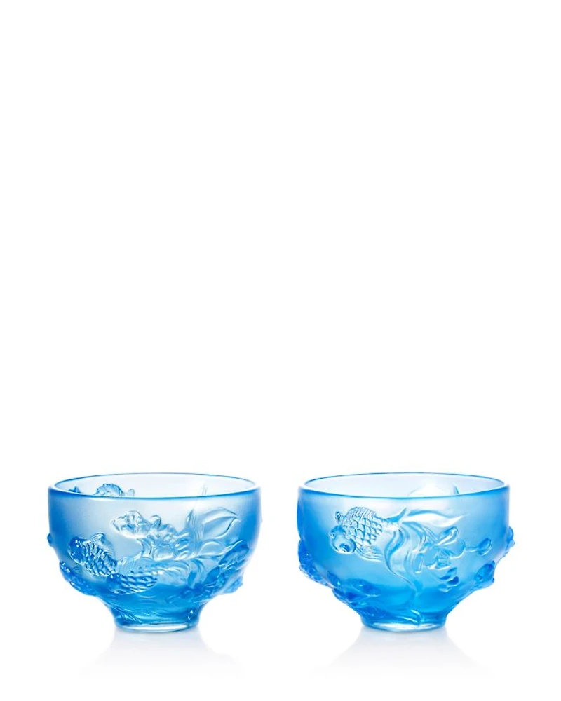 The Joy of Fish 2 Bowls & 2 Pairs of Chopsticks