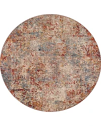 Livabliss Mirabel Mbe-2300 Round Area Rug, 5'3 x 5'3