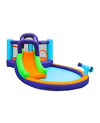 CocoNut Outdoor Bounce Slide Water Park with Water Cannon - Ages 5-12
