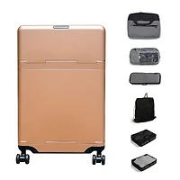 Barmes Wheeled Carryon Suitcase, Gym Bag and Packing Cubes