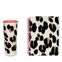kate spade new york Forest Feline Tumbler and Notebook Set