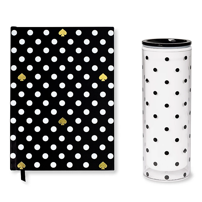 kate spade new york Polka Dot Daily Planner & Thermal Mug Set