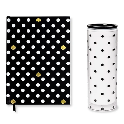 kate spade new york Polka Dot Daily Planner & Thermal Mug Set