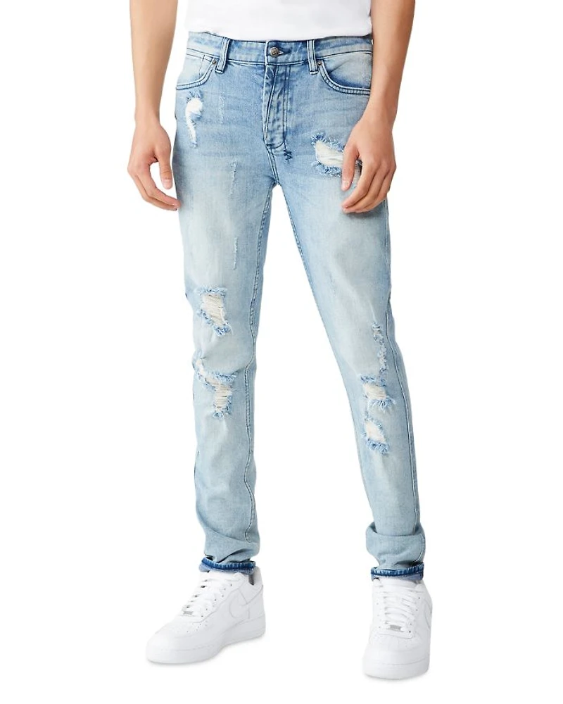 Van Winkle Skinny Jeans Trashed Dreams Blue