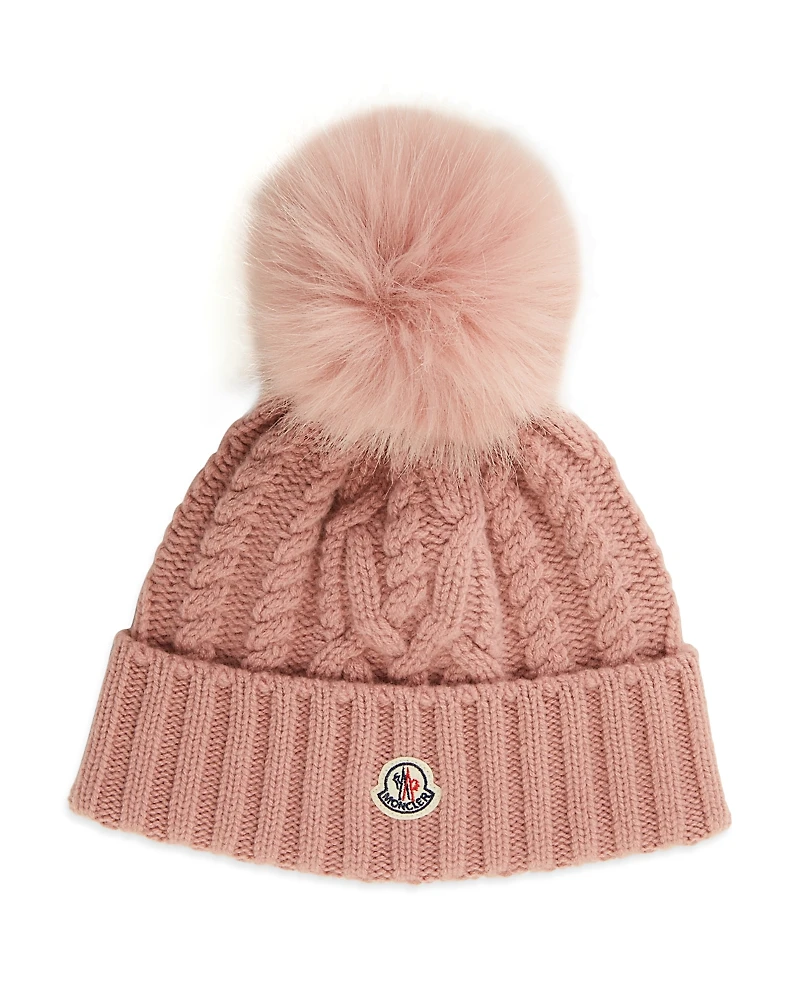 Moncler Cable Knit Pom-Pom Hat