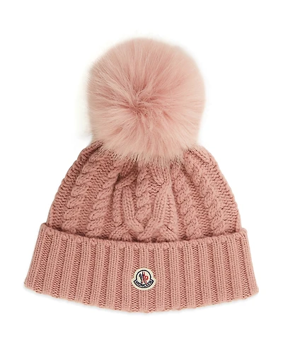 Moncler Cable Knit Pom-Pom Hat
