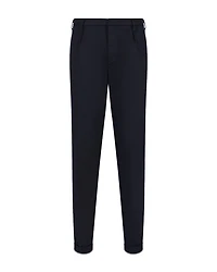 Cotton Stretch Pleated Pants