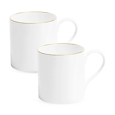 Richard Brendon Line Gold Large Mug, Set of 2