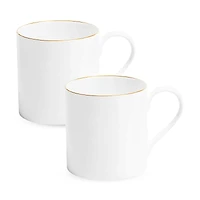 Richard Brendon Line Gold Large Mug, Set of 2