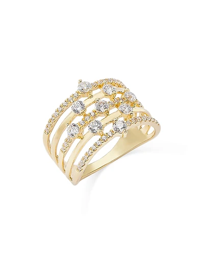Bloomingdale's Fine Collection Diamond Multirow Statement Ring