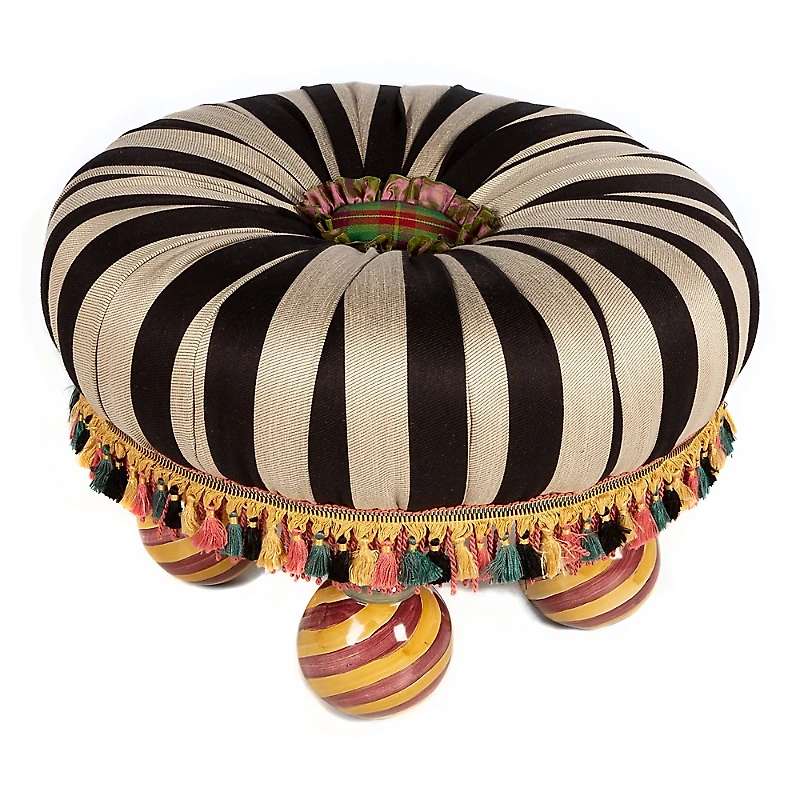 Mackenzie-Childs On Wall Street Tuffet