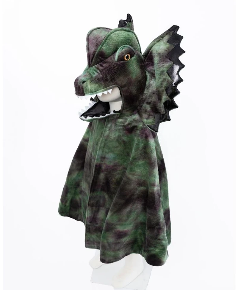 Grandasaurus Dilophosaurus Cape with Claws Costume - Ages 4-6