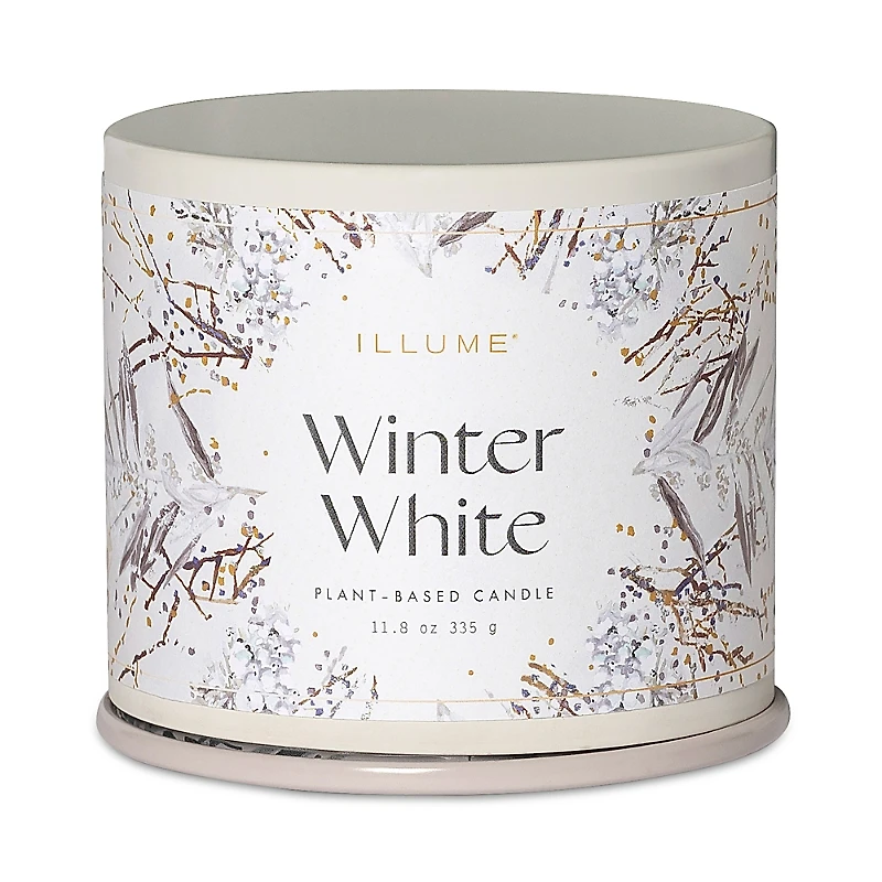 Illume Winter White Vanity Tin Candle, 11.8 oz.