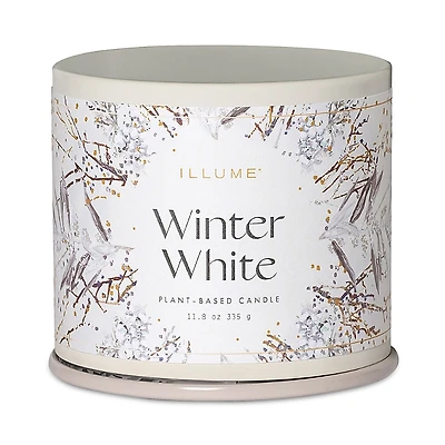 Illume Winter White Vanity Tin Candle, 11.8 oz.
