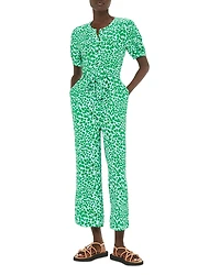 Whistles Smooth Leopard Jemma Jumpsuit