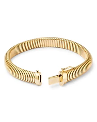 14K Yellow Gold Tubogas Wide Link Bracelet