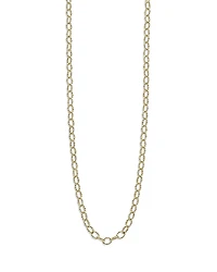 Lagos 18K Yellow Gold Signature Caviar Beaded Oval Link Necklace, 18