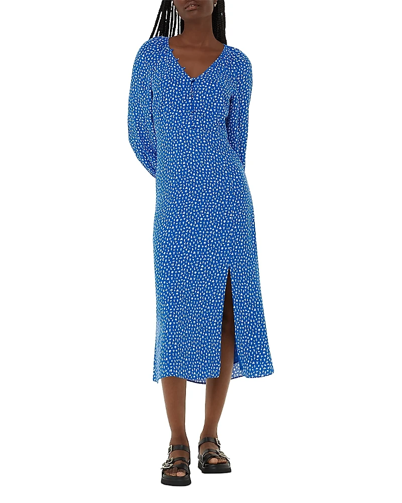 Whistles V Neck Midi Dress