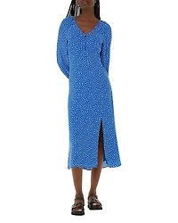 Whistles V Neck Midi Dress