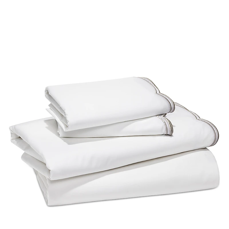 Sky Scalloped Sheet Set, California King