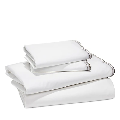 Sky Scalloped Sheet Set, California King