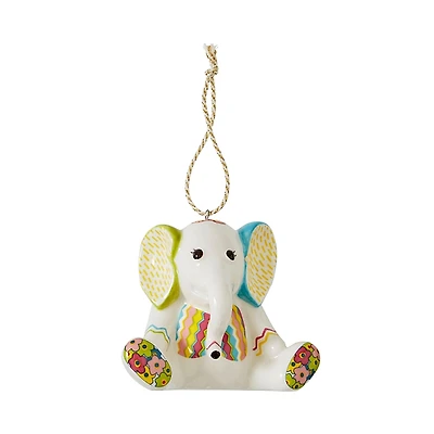 Spade Jambo Elephant Patchwork Ornament