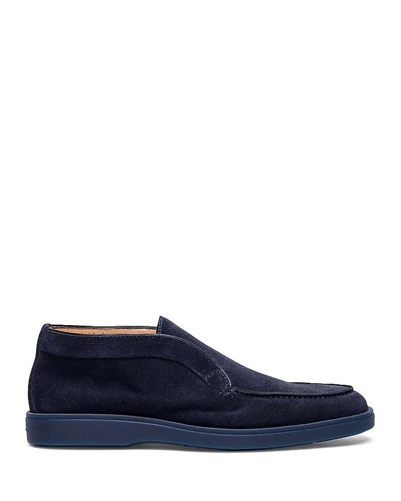 Santoni Men's Detroit Laceless Slip On Chukka Boots