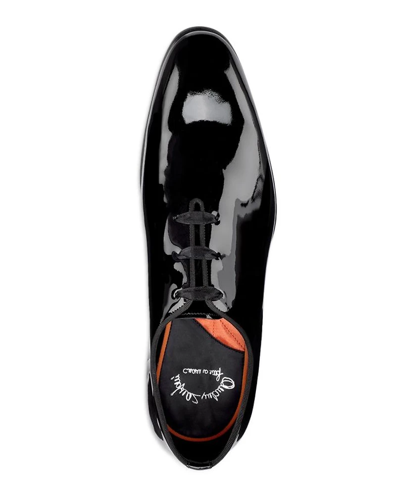 Men's Padova Wholecut Patent  Lace Up Formal Shoes